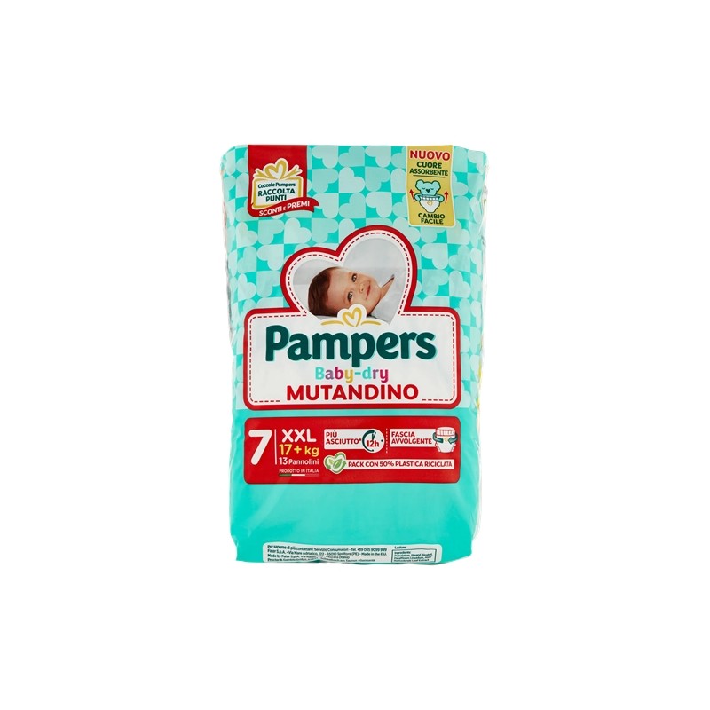 8001480307476Pampers Baby Dry Mutandino Xxl New 13pz