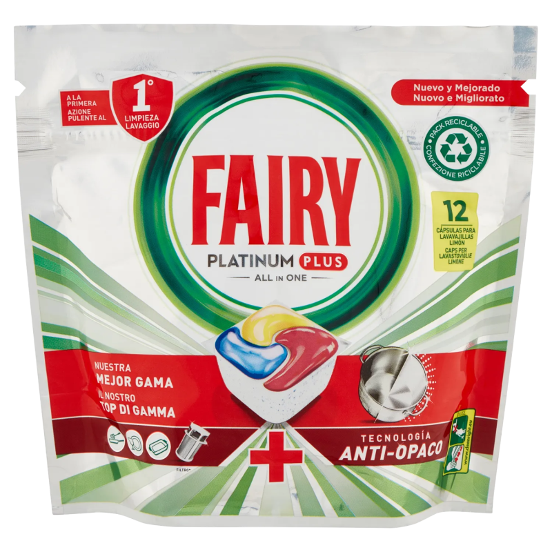 8006540752098Fairy Platinum Plus Lemon 12pz