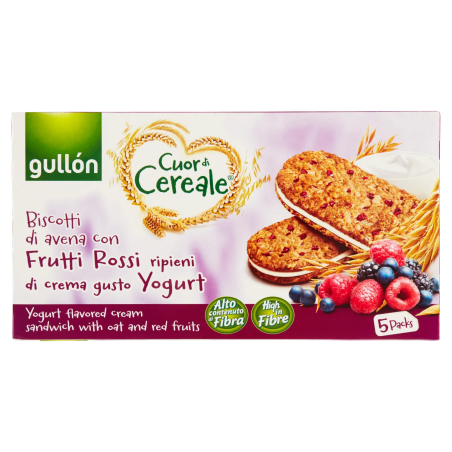 8410376042887Gullón Cuor Di Cereale Biscotti Ripieni Yogurt 5x44Gr