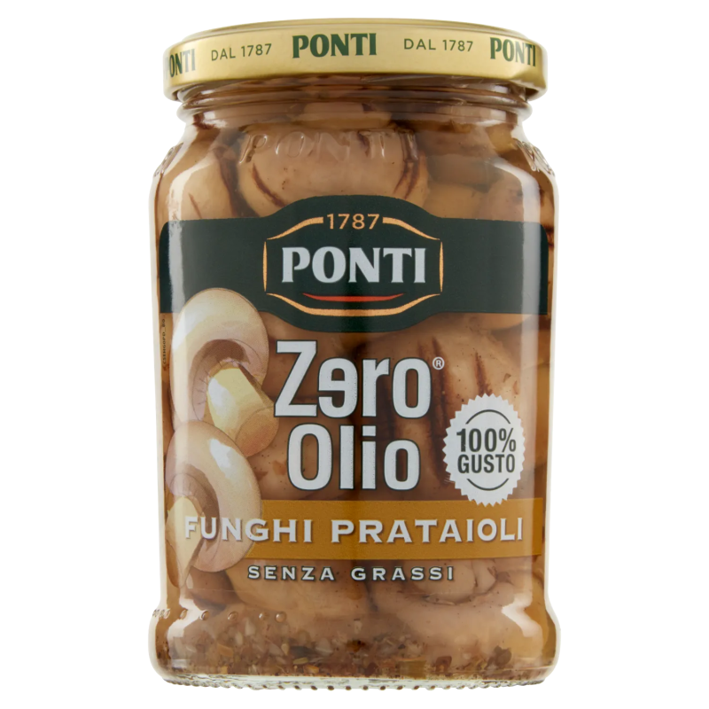 8001010039563Ponti Zero Olio Funghi Prataioli 300gr
