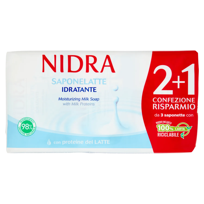 8003510034406Nidra Sapone Solido Idratante New 3x90gr