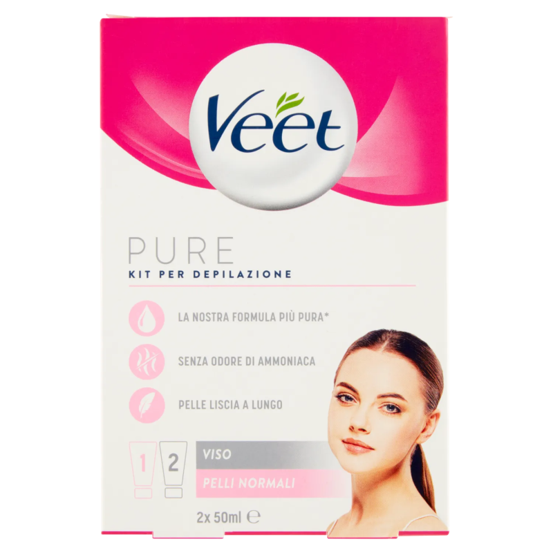 8056860823176Veet Pure Crema Depilatoria Viso Pelli Normali 100ml