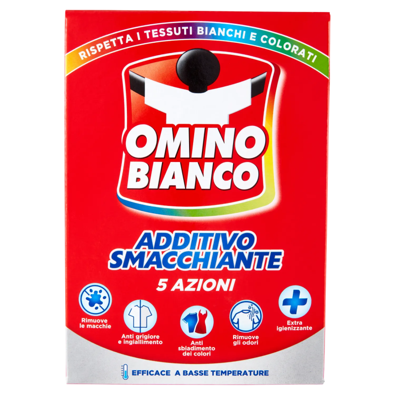 8003650022127Omino Bianco Additivo Smacchiatore 100 Piu' Polvere 500gr