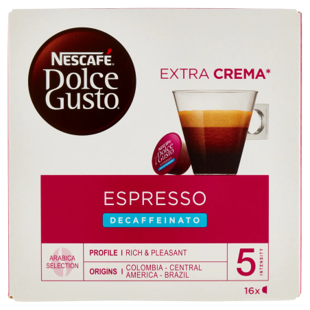 8445290351807Nescafe' Dolce Gusto Espresso Decaffeinato New 16pz