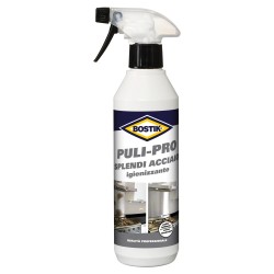 8710439289922Bostik Puli-Pro Splendi Acciaio Igienizzante Spray 500ml