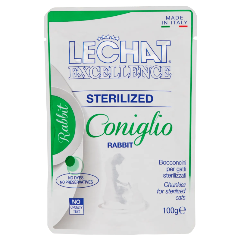 8009470061773Le Chat Excellence Sterilized Coniglio 100gr