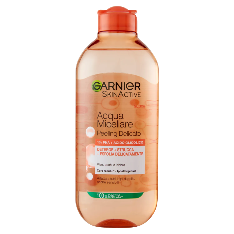 3600542522304Garnier Acqua Micellare Peeling Delicato 1% PHA + Acido Glicolico 400 ml