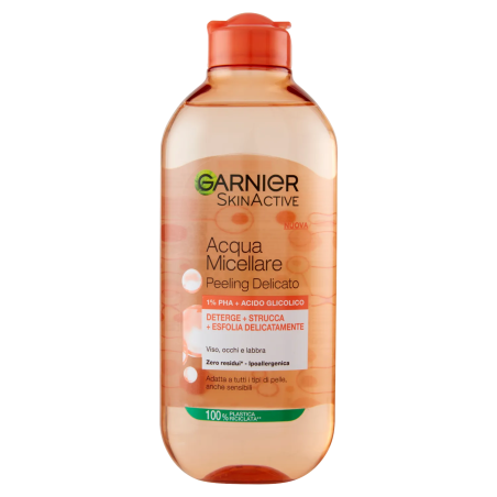 3600542522304Garnier Acqua Micellare Peeling Delicato 1% PHA + Acido Glicolico 400 ml