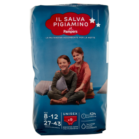 8001480305700Pampers Il Salva Pigiamino 8/12 Anni Unisex 9pz