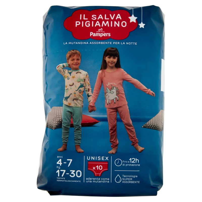8001480305694Pampers Il Salva Pigiamino 4/7 Anni Unisex 9pz