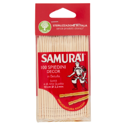 8003350547067Samurai Spiedini Decor in Betulla 100pz