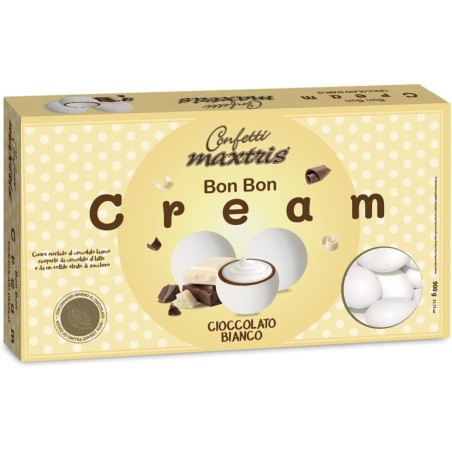 8022470864915Maxtris Confetti Bon Bon Cream Cioccolato Bianco 1000gr