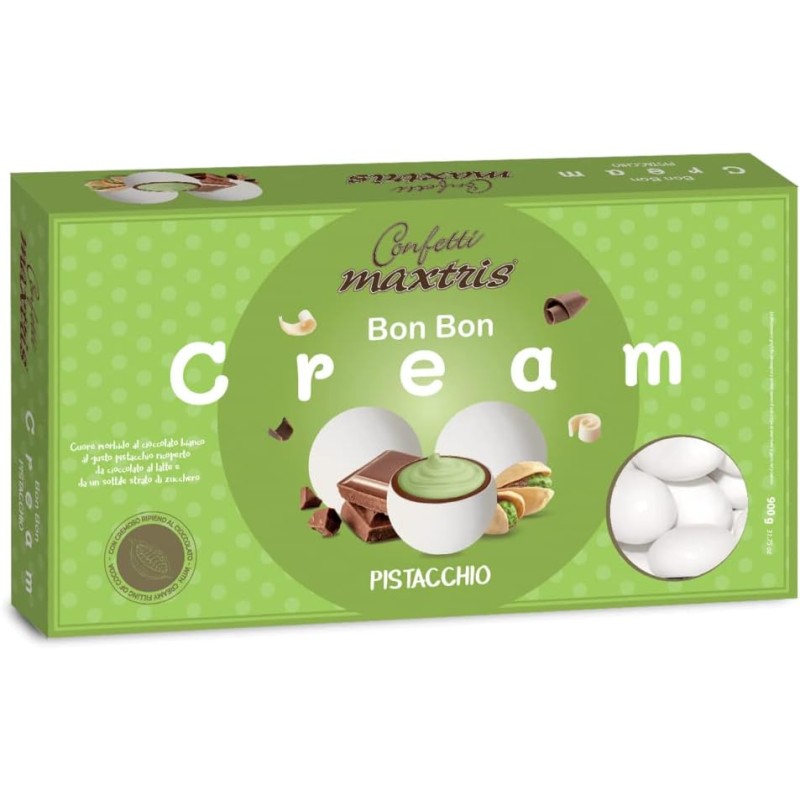 8022470864892Maxtris Confetti Bon Bon Cream Pistacchio 1000gr