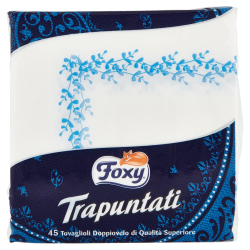 8008260003016Foxy Tovaglioli Trapuntanti 40x40cm 2 Veli 45pz