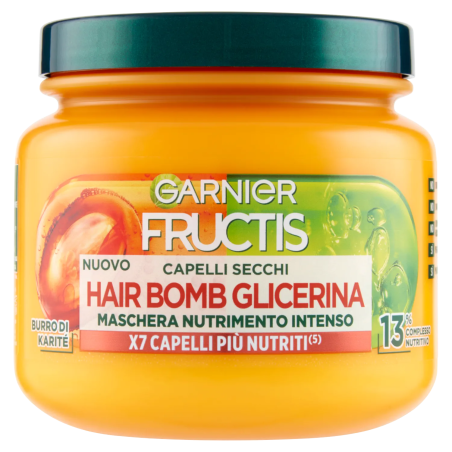 3600542542470Fructis Hair Bomb Glicerina Maschera Capelli Secchi 320ml