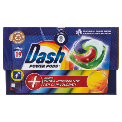 8006540873434Dash Pods Power Extra Igienizzante Per Capi Colorati New 19pz