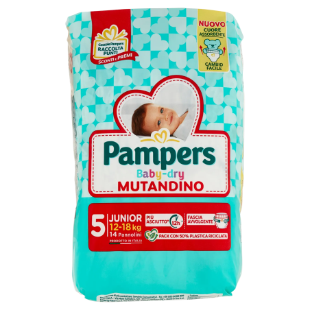 8001480307452Pampers Baby Dry Mutandino Junior 14pz