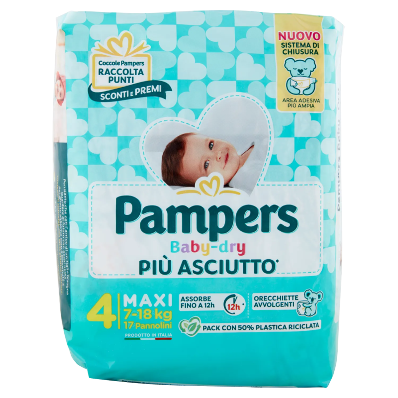 8001480306721Pampers Baby-Dry 7-18kg New 17pz