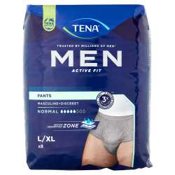 7322541679853Tena Men Active Fit Pants Normal L/XL 8pz