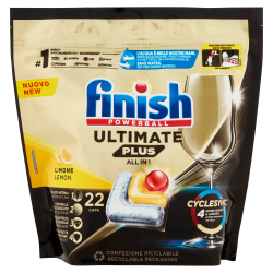 8002910063467Finish Tabs Ultimate Plus Limone 22pz