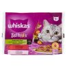 4770608262730Whiskas Tasty Mix Scelta dello Chef In Salsa Con Manzo Pollame e Verdure, Con Salmone e Carote 4x85gr