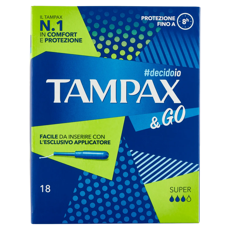 8001480408210Tampax e Go Super 18pz