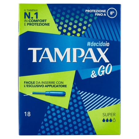 8001480408210Tampax e Go Super 18pz
