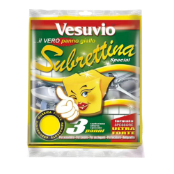 8033462612056Vesuvio Subrettina Panno Multiuso Giallo 3pz