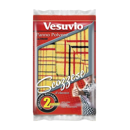 8033462613022Vesuvio Panno Scozzese 50x56cm 2pz