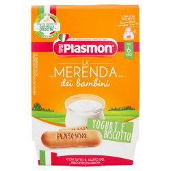 8001040199022Plasmon Merenda Yogurt e Biscotto 2x120gr