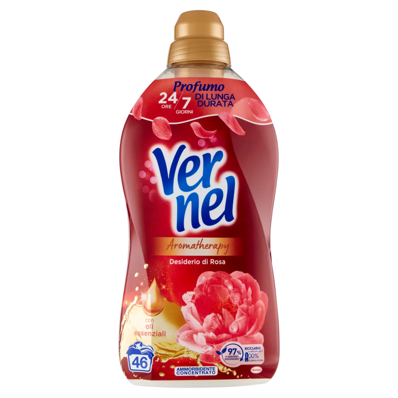 8015100576753Vernel Ammorbidente Concentrato Desiderio Di Rosa 46 Misurini 1150ml