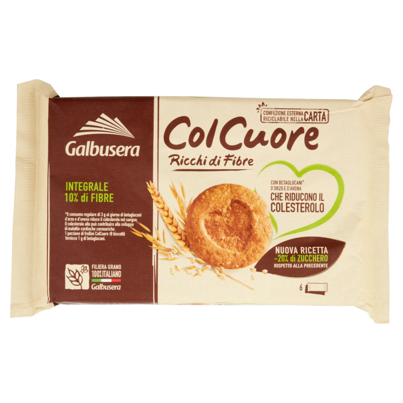 8002190001913Galbusera Col Cuore Ricchi Di Fibre 6x50gr