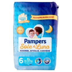 8001480306486Pampers Sole&Luna 15-30kg New 13pz