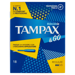 8001480408203Tampax & Go Regular New 8pz