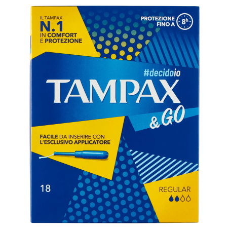 8001480408203Tampax & Go Regular New 8pz