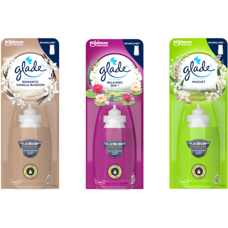 5000204301304Glade Sense & Spray Ricarica Vanilla/Mughet/Relaxing Zen 18ml
