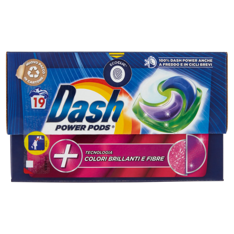 8006540873373Dash Pods Power Colori & Fibre New 19pz