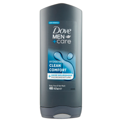 8720181313448Dove Men+Care Hydrating Clean Comfort Body, Face & Hair Wash 400ml