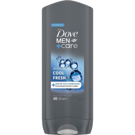8710908317828Dove Men+Care Invigorating Cool Fresh Body, Face & Hair Wash 400ml