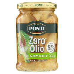 8001010039501Ponti Zero Olio Carciofi Pepe & Limone 300gr