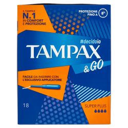8001480401358Tampax & Go Super Plus 18pz