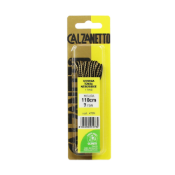 8004235014735Calzanetto Stringa Tonda Nera/Beige 110cm New 2pz