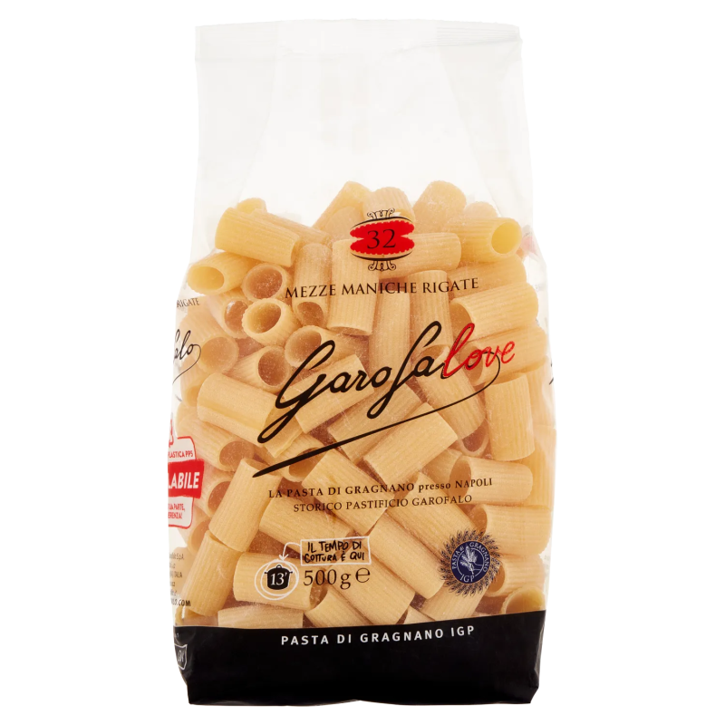 8000139007095Garofalo 032 Mezze Maniche Rigate 500gr