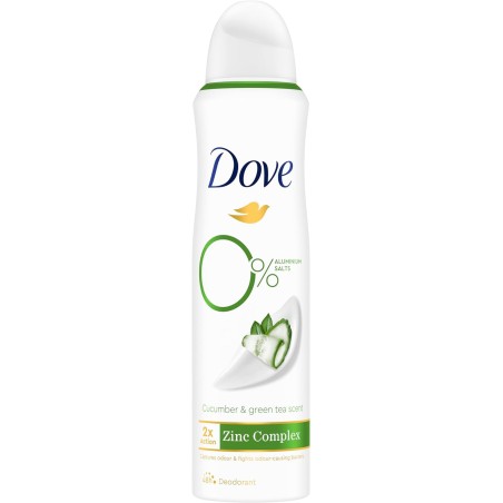 8720181302206Dove Deo Spray 0% Alluminio Go Fresh Cucumber 150ml