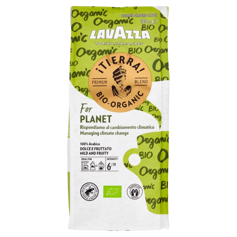 8000070022225Lavazza Tierra Bio Caffe' Macinato 180gr