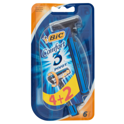 3086126685281Bic Rasoio Comfort 3 Pivot 4+2pz