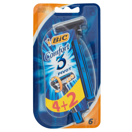 3086126685281Bic Rasoio Comfort 3 Pivot 4+2pz