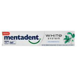 8720181121012Mentadent Dentifricio White System Bicarbonato 75ml