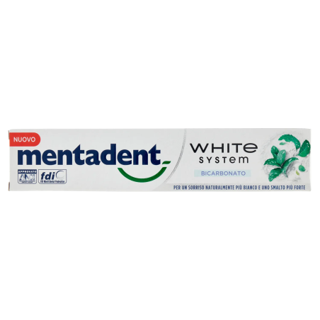8720181121012Mentadent Dentifricio White System Bicarbonato 75ml