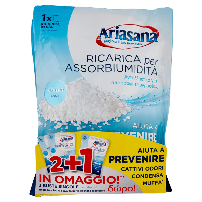8004630921157Ariasana Ricarica Inodore 2+1 X 450gr 8004630921157Ariasana Ricarica Inodore 2+1 X 450gr